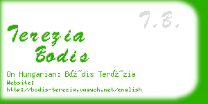 terezia bodis business card